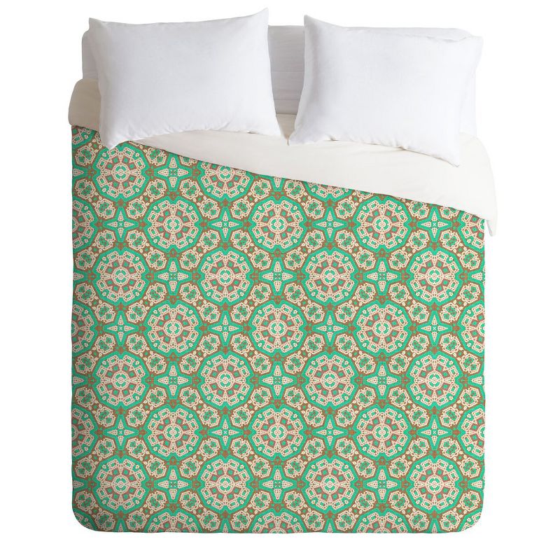 Full/Queen Holli Zollinger Mosaic Comforter Set Green - Deny Designs, 1 of 7