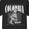 Cartagena Colombia The Heroic City on Black Short Sleeve Adult T-Shirt - 2 of 4