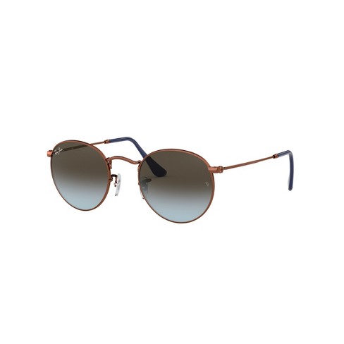 Ray-ban Rb3447 50mm Male Round Sunglasses Blue Lens : Target
