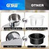 GSE Slide-Under Stainless Steel Cup Holder – Suitable for Casino Poker, Work Desks, Boats, RVs, and Trucks - 4 of 4