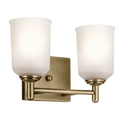 Kichler Lighting Shailene 2 - Light Vanity in  Natural Brass