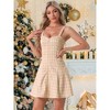 Allegra K Women's Plaid Zipper Front Strap Sleeveless Mini Party A-Line Dress - 2 of 4