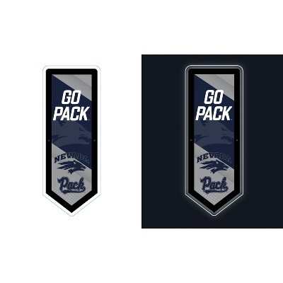 Evergreen Ultra-Thin Glazelight LED Wall Decor, Pennant, University of Nevada- 9 x 23 Inches Made In USA