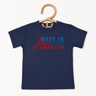 The Juniper Shop Made In America Stars And Stripes Toddler Short Sleeve Tee