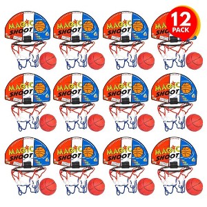 ArtCreativity Mini Basketball Game with Mounting Tape (12 Sets) - 1 of 4