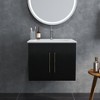 KWPZQEB Wall-Mounted Bathroom Vanity with Sink, Modern Floating Vanity with 2 Doors & Long Handle, Wall Mount Storage Cabinet for Bathroom - 3 of 4