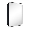 TEHOME Garnes Rectangular Recessed or Surface Mount Metal Medicine Cabinet with Mirror - 3 of 4