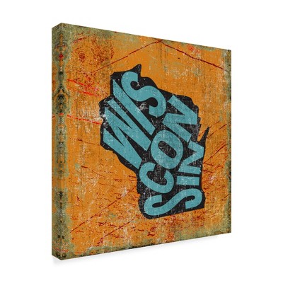 Trademark Fine Art -Art Licensing Studio 'Wisconsin' Canvas Art