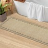 Indoor Modern Washable Area Rugs with Scalloped Print, Ultra Thin Non Slip Throw Carpet for Bedroom Living Room - 4 of 4