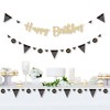 Big Dot of Happiness Adult 40th Birthday - Gold - Birthday Party Letter Banner Decor - 36 Cutouts & No-Mess Real Gold Glitter Happy Birthday Letters - 2 of 4