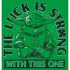 Juniors Womens Star Wars: The Mandalorian St. Patrick's Day Grogu The Luck is Strong with this One T-Shirt - image 2 of 4