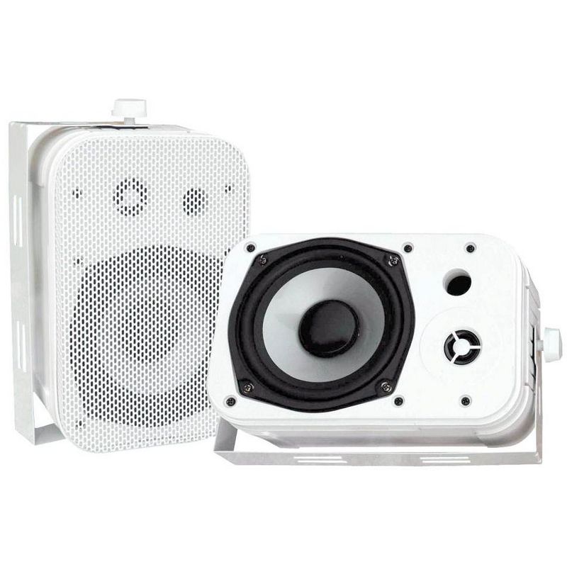 Pyle PDWR40W 5.25" White Indoor/Outdoor Waterproof Home Theater Speakers, 2 Pair, 2 of 7