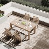 Heynemo 5 Pieces Patio Dining Sets, Aluminum Outdoor Dining Table with 4 Chairs & Removable Cushion for Lawn, Garden, Backyard - 2 of 4
