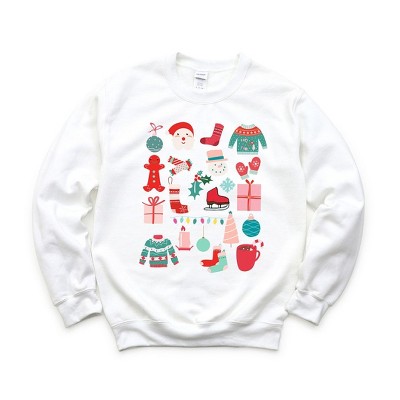 Simply Sage Market Women's Graphic Sweatshirt Boho Christmas Chart
