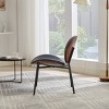 Mid Century Modern Accent Chair with Upholstered Seat and Metal Legs for Living Room or Reading Nook-Maison Boucle - 3 of 4