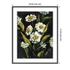 Kate and Laurel Framed Art Moody Floral 1 by Annie Quigley, 33x41, Stylish Black Narrow - 2 of 4