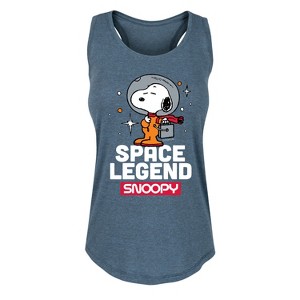 Women's - Peanuts - Space Snoopy Graphic Racerback Tank - 1 of 4