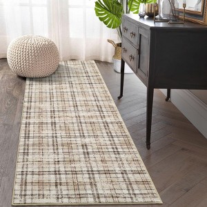 Modern Plaid Living Room Area Rug - 1 of 4