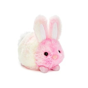 FAO Schwarz 7" Coral Pink Tie-Dye Bunny Toy Plush - 1 of 4