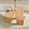 MAYEERTY Butterfly Coffee Table MDF Split into 2 Small Tables Living Room Bedroom - 3 of 4