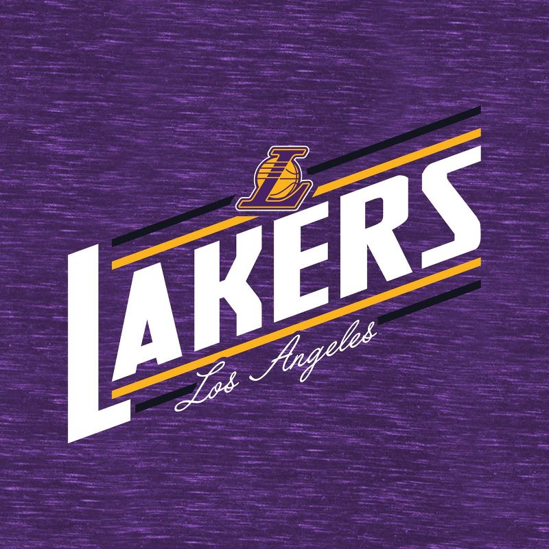 NBA Los Angeles Lakers Women&#39;s Short Sleeve V-Neck T-Shirt - XL, 4 of 5