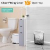 Trash Can, 5L/1.3 Gallon Bathroom Trash Can Stainless Steel with Foot Pedal & Quiet-Close Lid - 2 of 4