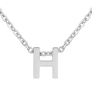 ELYA Women's Polished Initial Stainless Steel Necklace - ELYA - 1 of 4