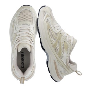 CUSHIONAIRE Sonic Casual Womens Walking Sneakers, Comfortable Lace-Up Chunky Tennis Shoes for Women with Memory Foam - 1 of 4