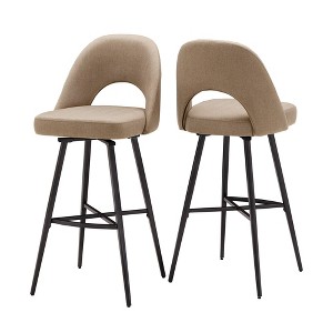 Inspire Q 29" Set of 2 Ragan Metal Swivel Barstools - 1 of 4