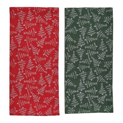 Split P Trees Jacquard 2 Dishtowel Set