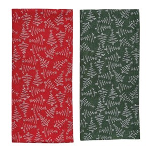 Split P Trees Jacquard 2 Dishtowel Set - 1 of 3