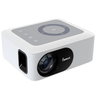 Compact White and Gray LED Home Theater Projector