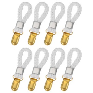 Unique Bargains Cotton Loop Metal Clothing Towel Storage Clips 3.5" - 1 of 4