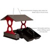 JCS Wildlife Medium Poly Fly Thru Platform Bird Feeder - 4 of 4