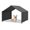 VisioGear Dog Shade Shelter, Portable Pet Tent, Water Resistant Dog House for Shade Protection, Garden, Patio, Backyard, Gray, 47.8"*46.6"*36" - 4 of 4