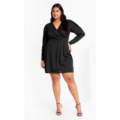 Women's Plus Size Hayley Dress - black | CITY CHIC