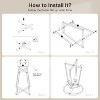 Lantine Round Bar Table, 40.2" High Top Cocktail Table with Crossed Metal Legs, Bistro Pub Table for Home Bar, Dining Room, Kitchen - 4 of 4