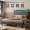 Comfy Upholstered Platforms Bed Frame , Modern Bed Frame with Wood Slat Support, No Box Spring Needed, Easy Assembly - 2 of 4