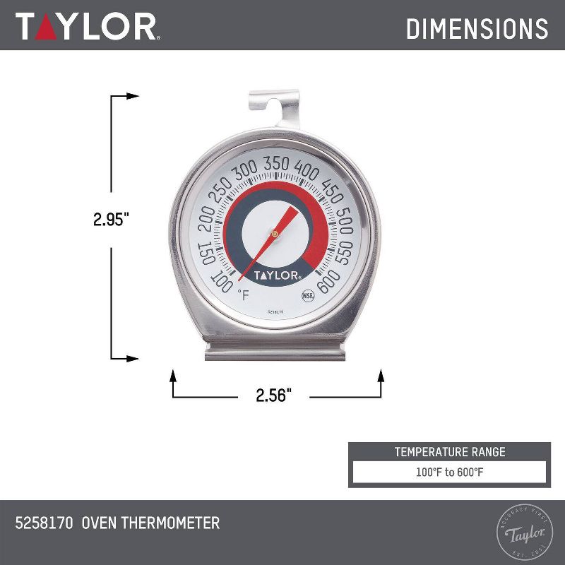 Taylor Ambient Oven Grill Temperature Thermometer, 4 of 6
