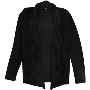I.N.C International Concepts Womens Solid Open Front Cardigan Sweater, Black, Medium - 1 of 2