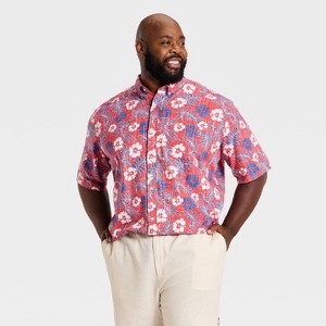big and tall short sleeve dress shirts Amazon.com: Izod Men's Saltwater Dockside Button Down Shirt, Almond Cream, Large Tall : Clothing, Shoes & Jewelry day comfort IZOD Men's Big & Tall