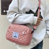 Dimensional diamond pattern Crossbody bag, suitable for leisure commuting, lightweight and easy to carry, essential for daily travel - 4 of 4