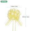 Unique Bargains Plastic Flower Ribbon Satin Gift Bow Pull Bows 12 Pcs - 3 of 4