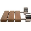 ALFI ABS16R 16 Inch Folding Teak Wood Shower Seat Bench - 4 of 4