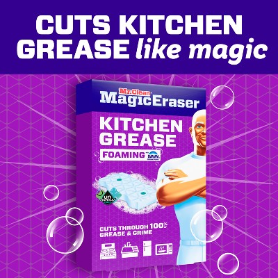 Mr. Clean Scented Magic Eraser Kitchen Grease Foaming Unstopables Multi-Purpose Cleaner - 6ct