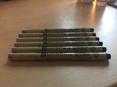 Pigma 6ct Micron Drawing Pens Black Tones - Sakura : Target