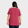 Women's Short Sleeve Scoop Neck T-Shirt - Ava & Viv™ - 2 of 3