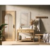 Elegant Lighting Rectangle Cornhusk Mirror 24x36 in Linen White - 2 of 4