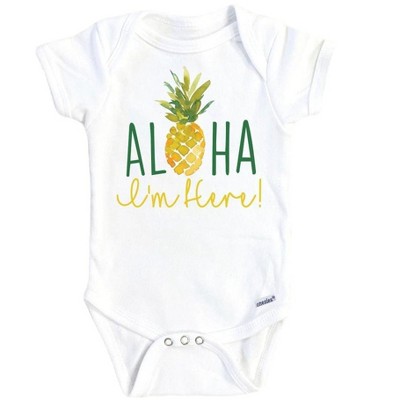 Pineapple Aloha Onesie® Baby Boy Girl Clothes Infant Bodysuit Funny Cute Newborn GS1
