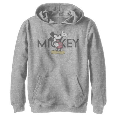 Boy's Disney Old School Mickey Pull Over Hoodie